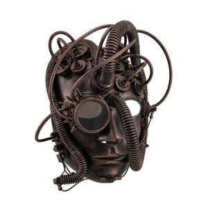Scratch & Dent Man Droid Full Face Steampunk Cyborg Mask w/Goggle